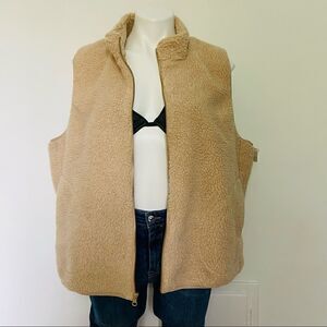 Target Sherpa Zip up Vest New
